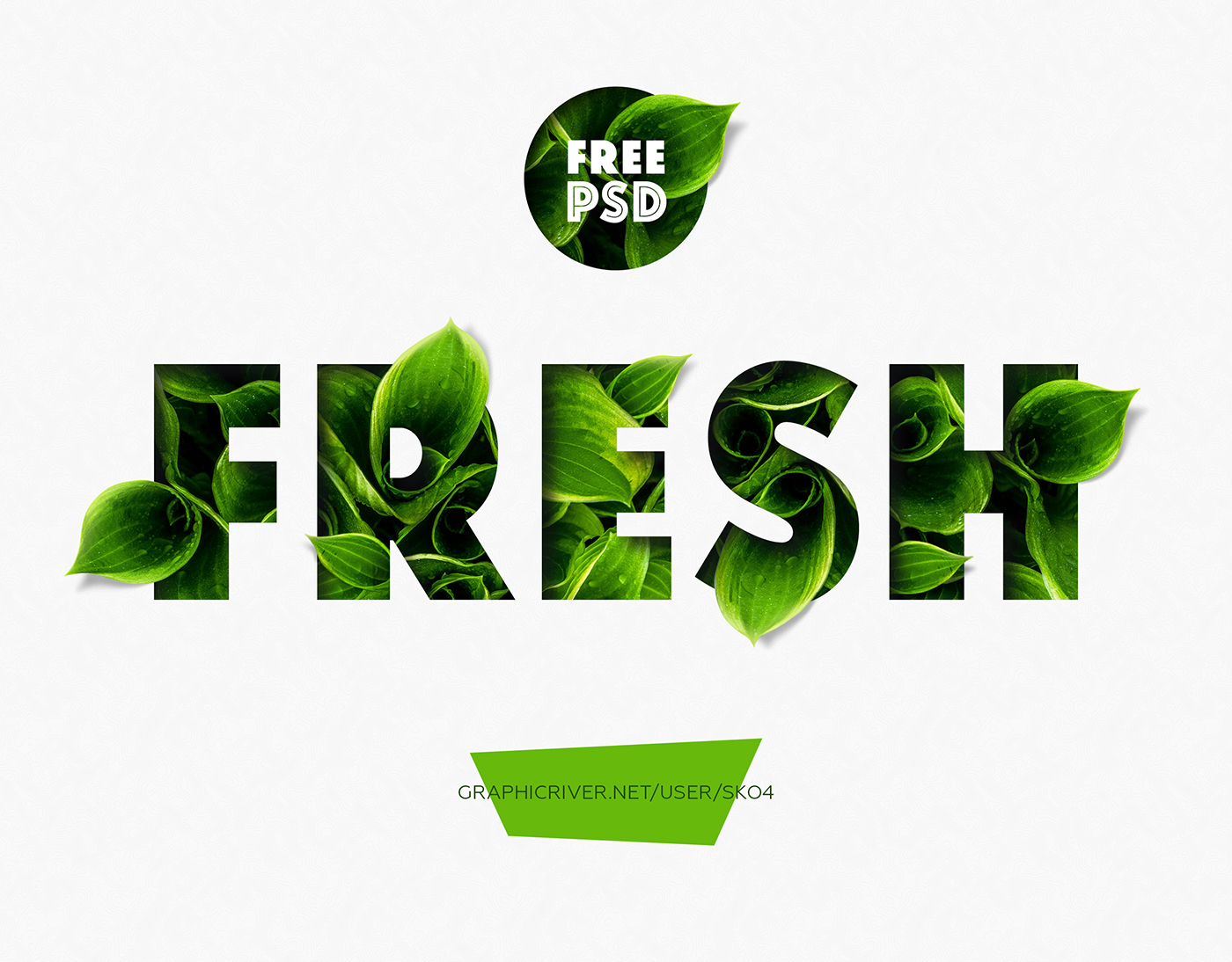 Free Download: Fresh PSD Mockup fresh