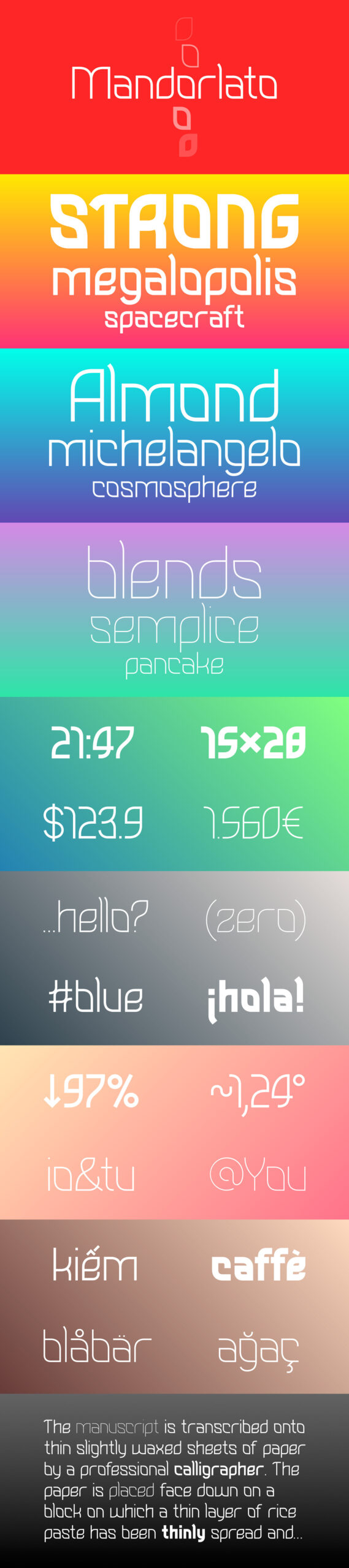 Free Download: Mandorlato Font Family m1