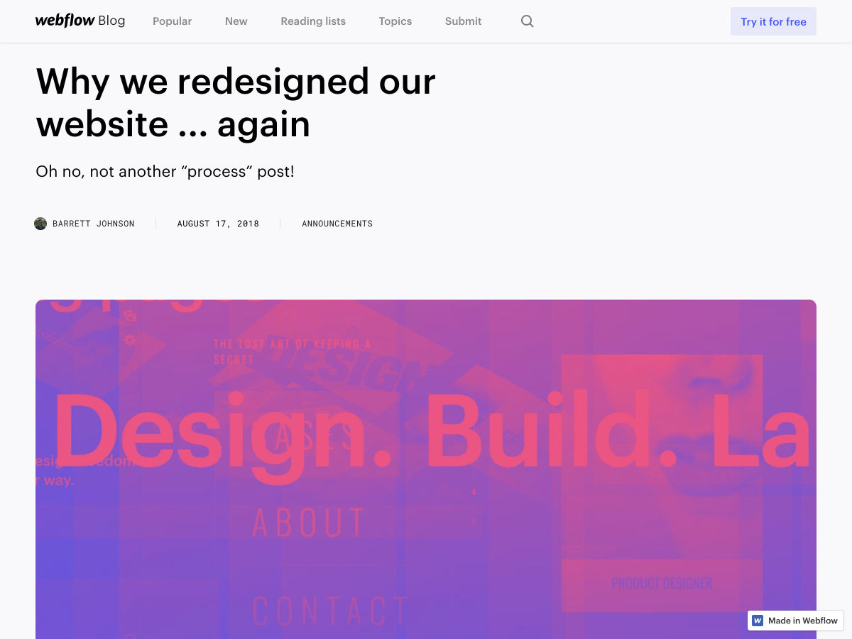 Popular design news of the week: August 20, 2018 - August 26, 2018 redesign 3