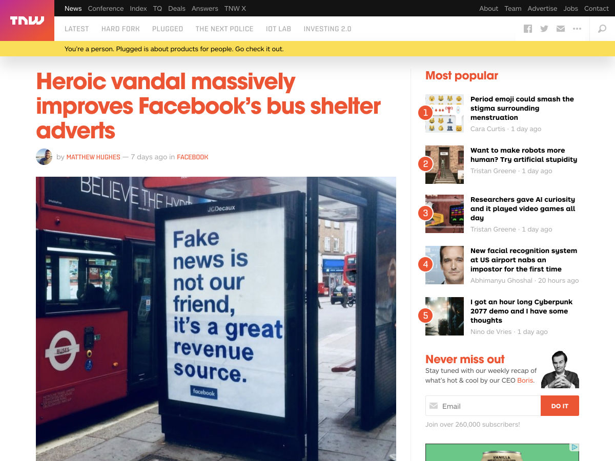 Popular design news of the week: August 20, 2018 - August 26, 2018 vandal 1