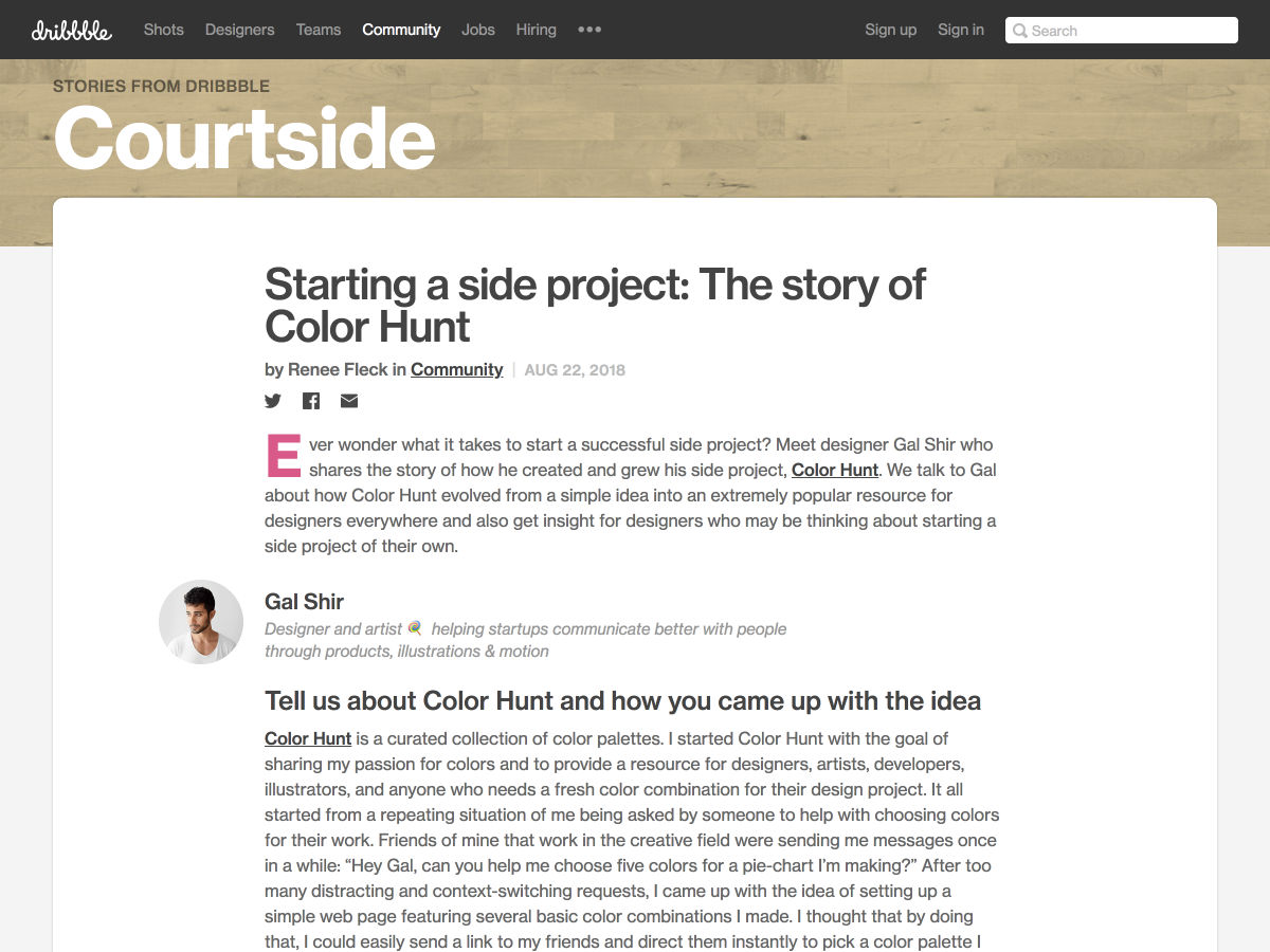 Popular design news of the week: August 20, 2018 - August 26, 2018 colorhunt