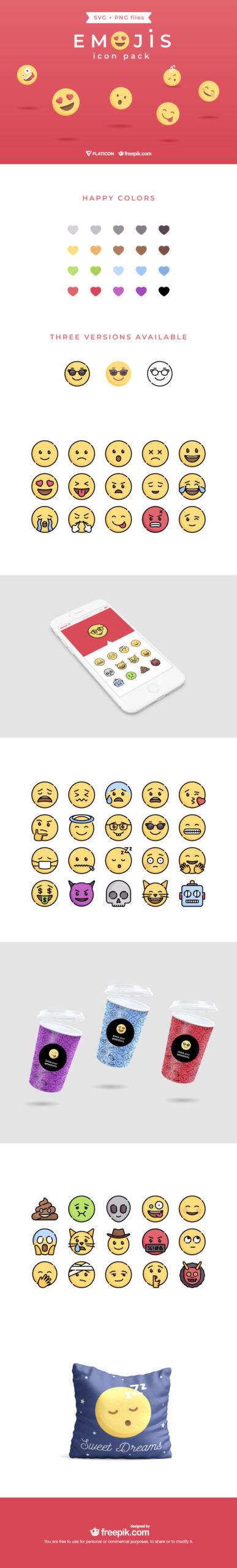 Free Download: Emojis Icon Pack emok