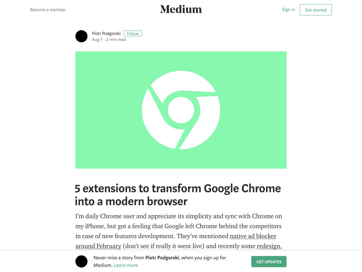 Popular design news of the week: August 6, 2018 - August 12, 2018 chrome 4