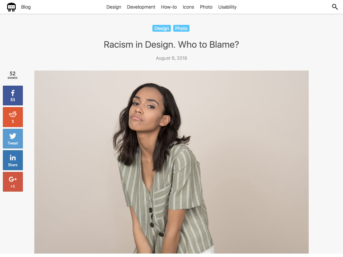 Popular design news of the week: August 6, 2018 - August 12, 2018 racism 1