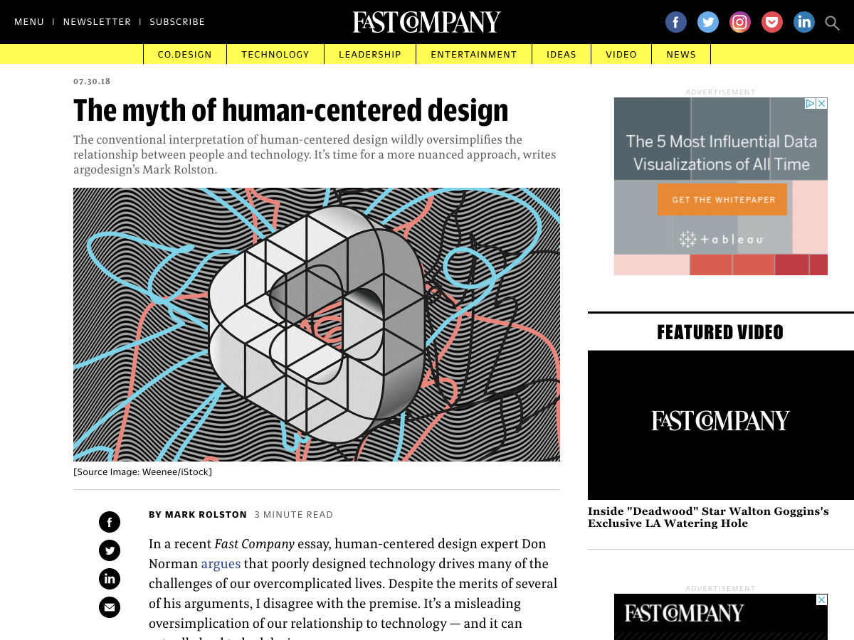 Popular design news of the week: July 30, 2018 - August 5, 2018 humancentered 1
