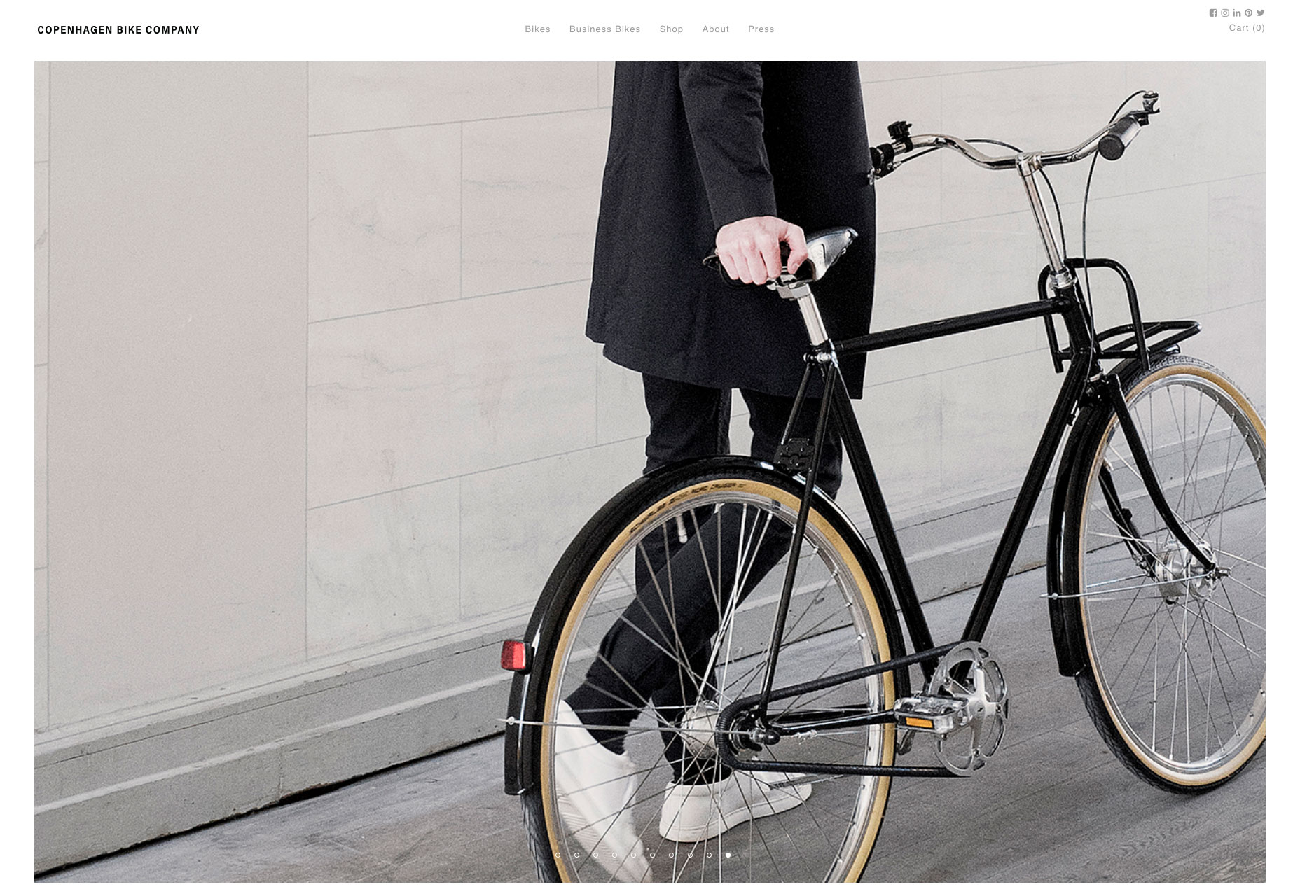 20 Freshest Web Designs, July 2018 copenhagen-bike-company