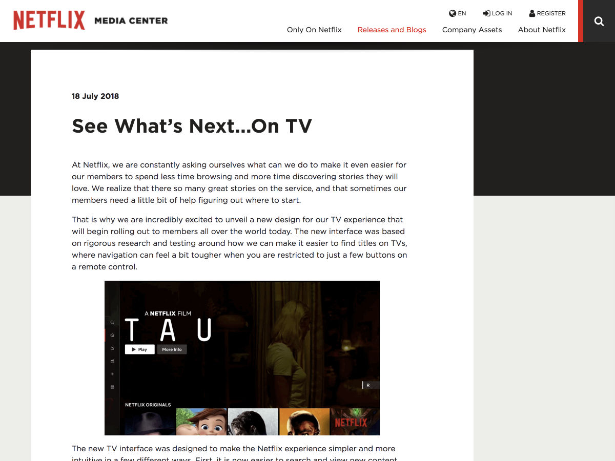 Popular design news of the week: July 16, 2018 - July 22, 2018 netflix 6