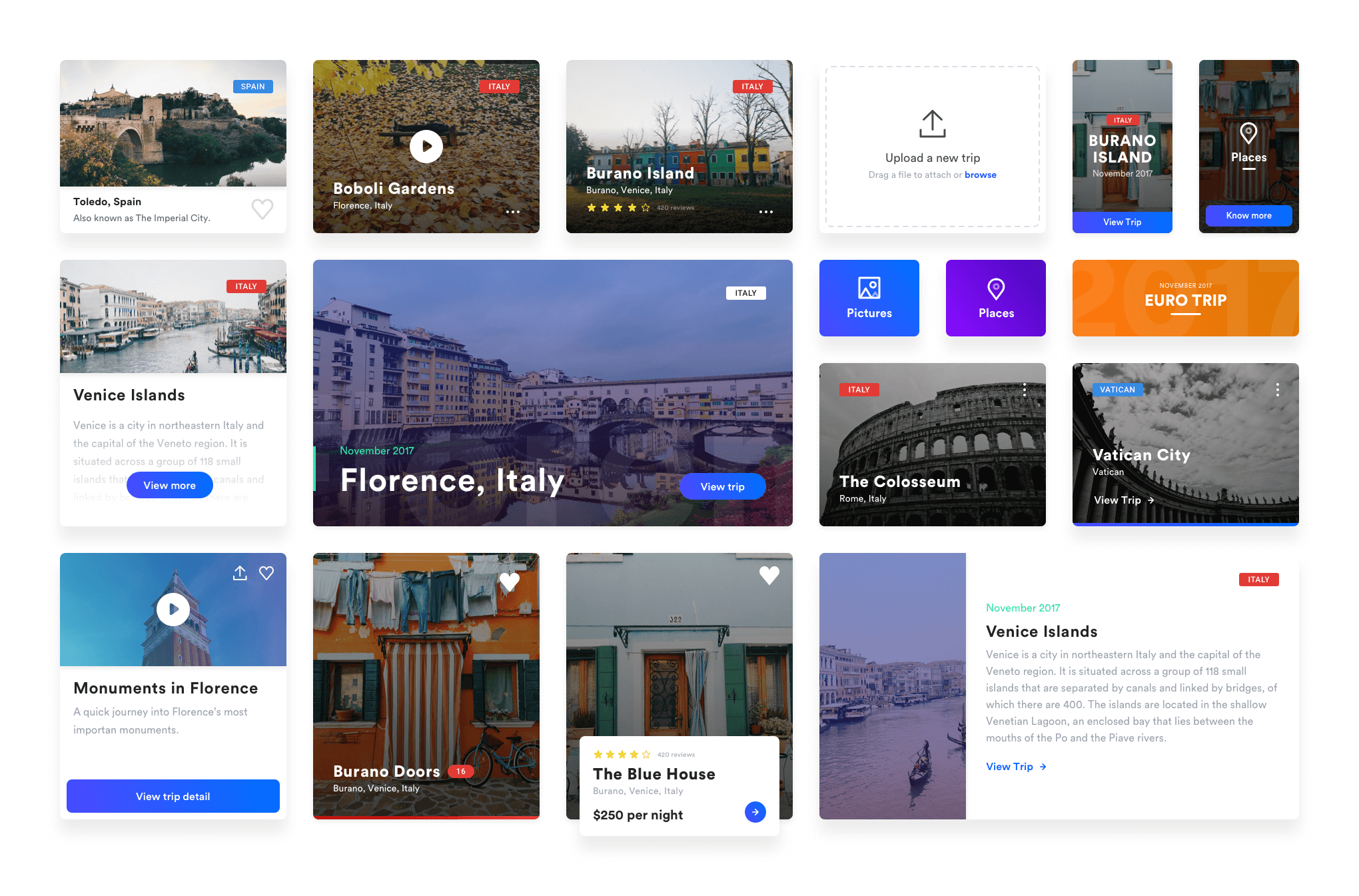 Free Download: UI Cards cards2