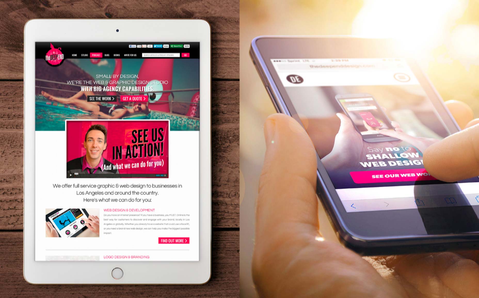 How to Tackle a Redesign The Deep End Before and After