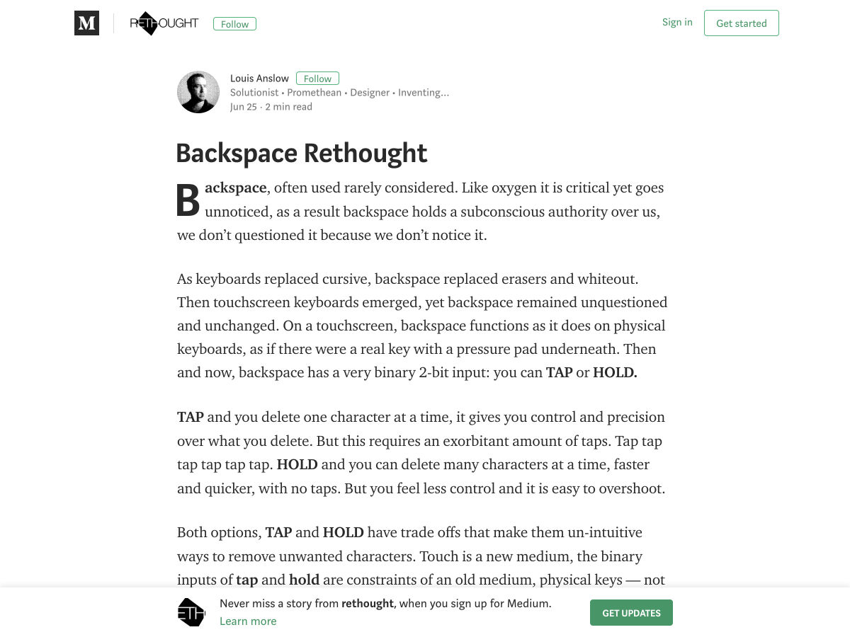 backspace