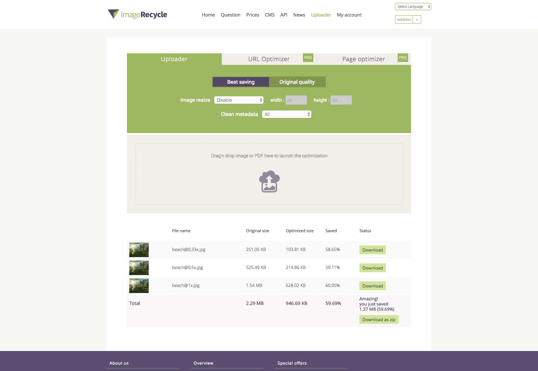 The Best Image Compression Tools for the Web imagerecycle