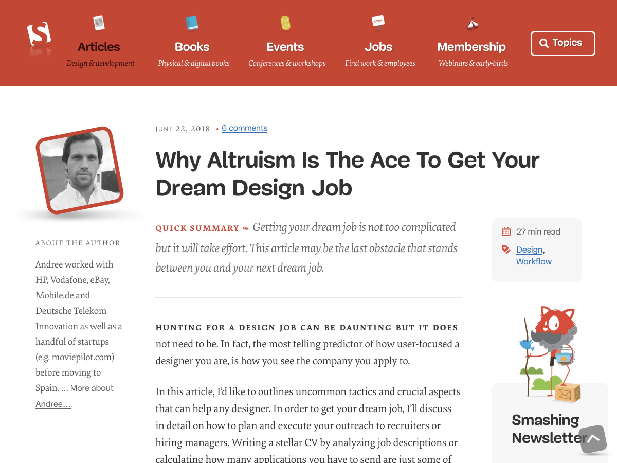 Popular design news of the week: June 25, 2018 - July 1, 2018 altruism