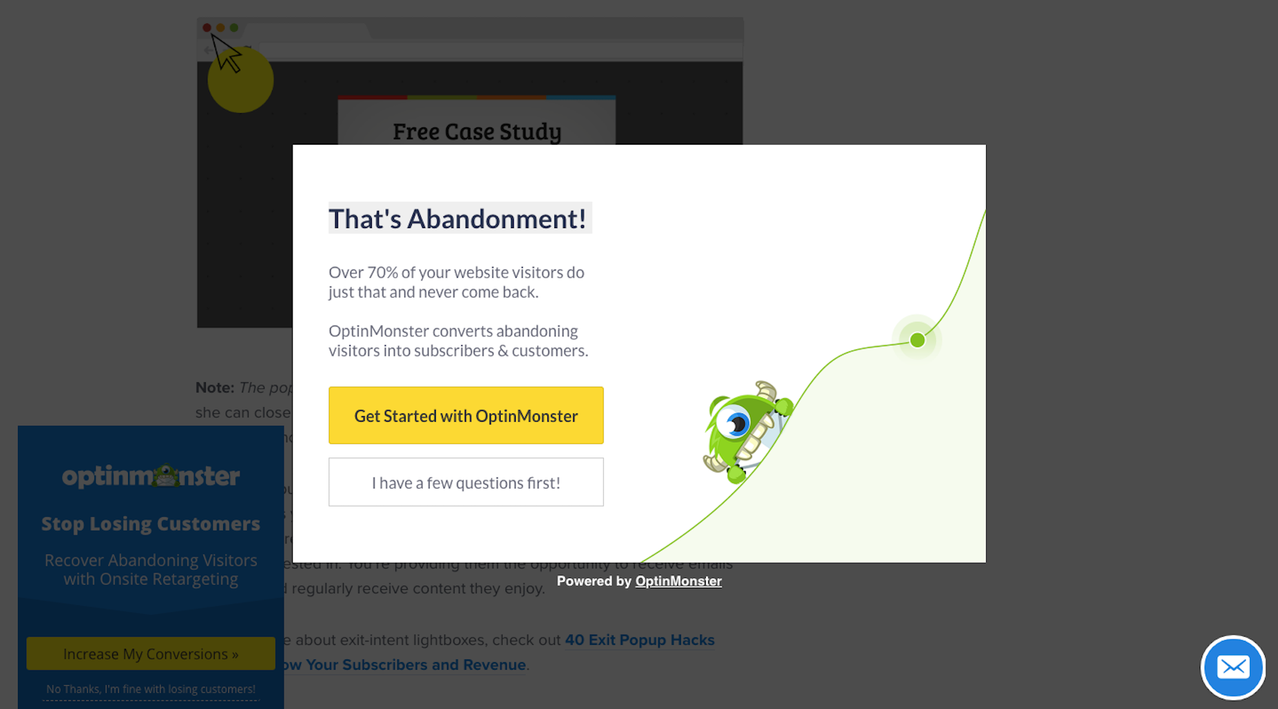 OptinMonster Exit Intent