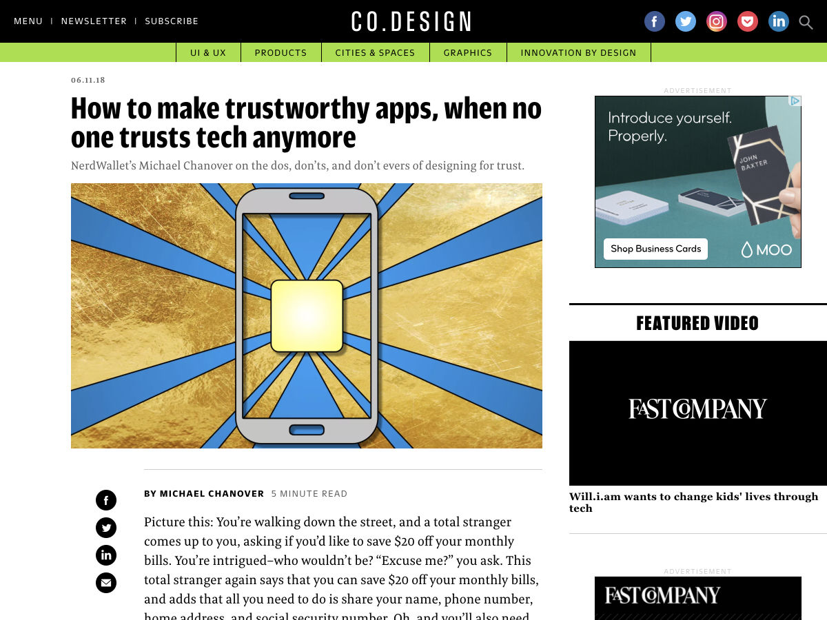 Popular design news of the week: June 11, 2018 - June 17, 2018 trustworthy