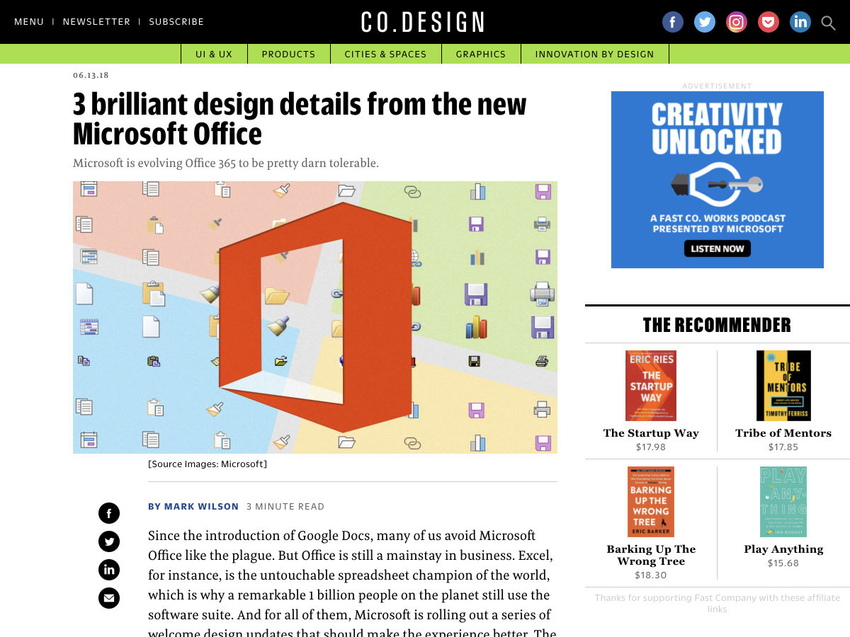 Popular design news of the week: June 11, 2018 - June 17, 2018 office 1
