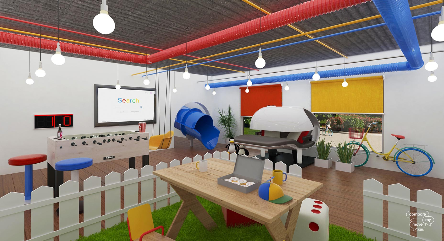 6 Bedrooms Inspired by Tech Giants google_room_1800