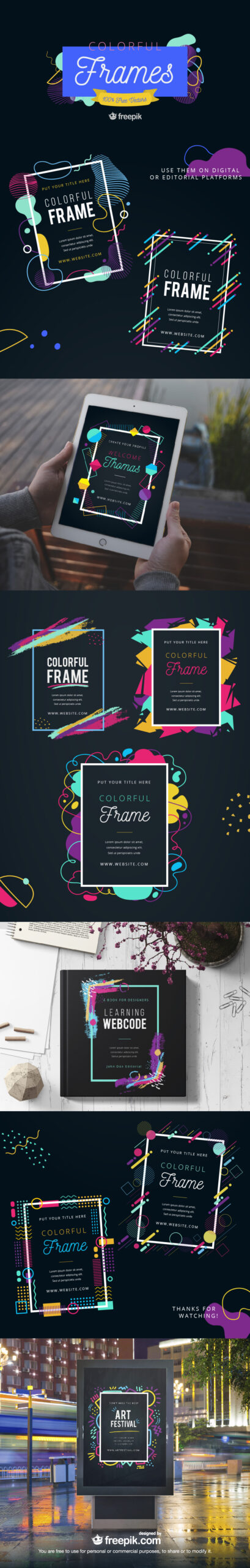 Free Download: Colorful Frames cover2