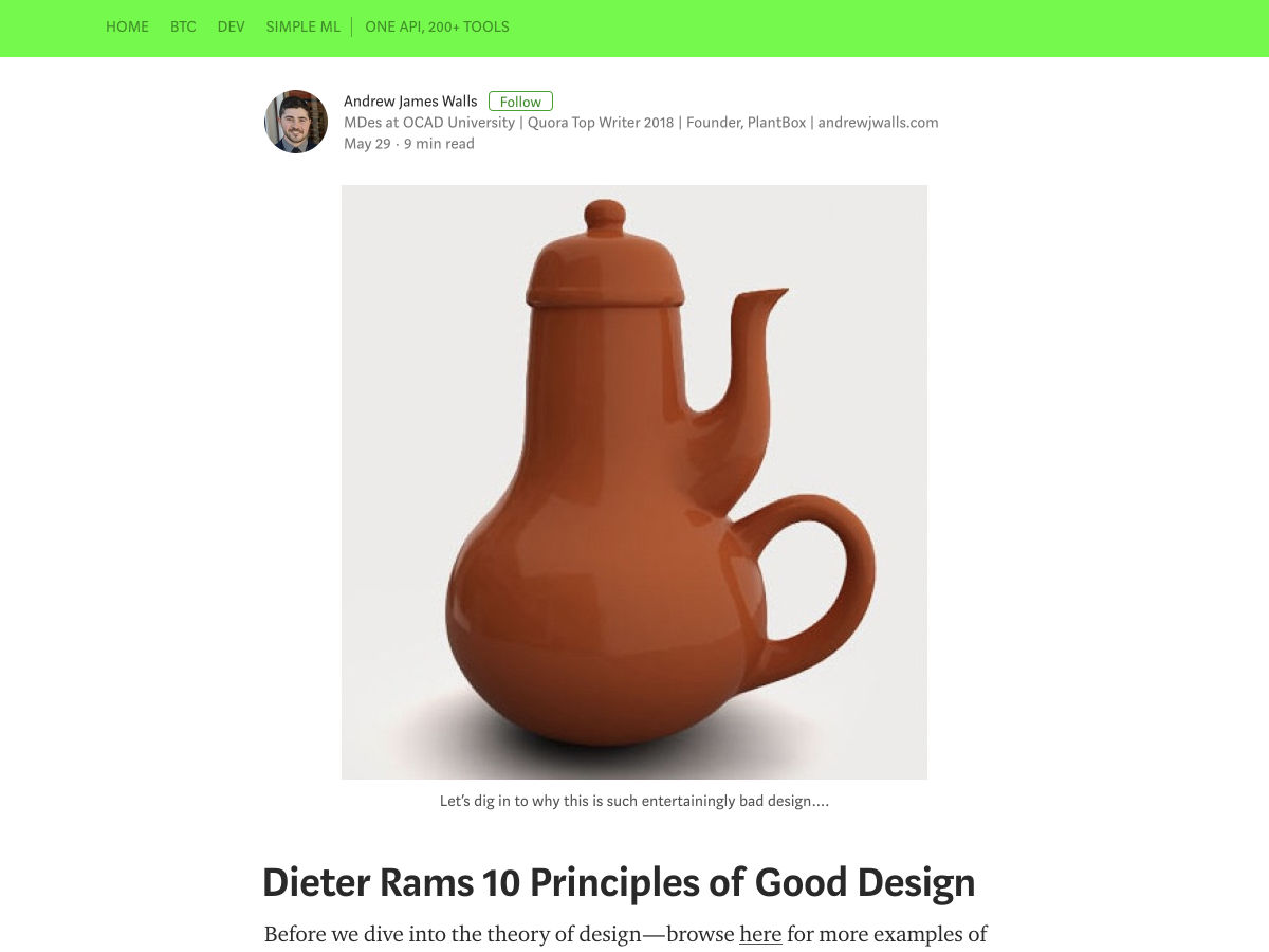 Popular design news of the week: May 28, 2018 - June 3, 2018 dieter