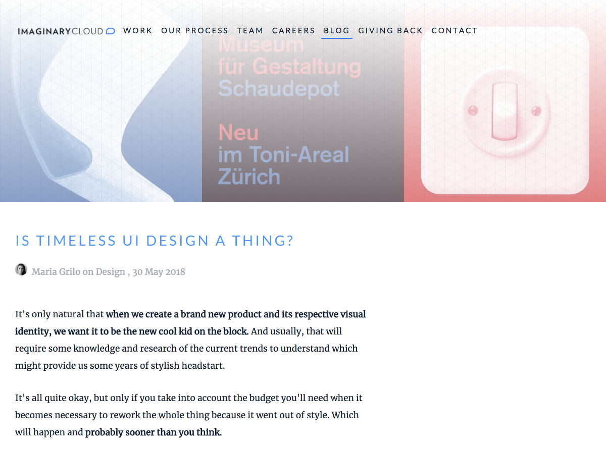 Popular design news of the week: May 28, 2018 - June 3, 2018 timeless 1