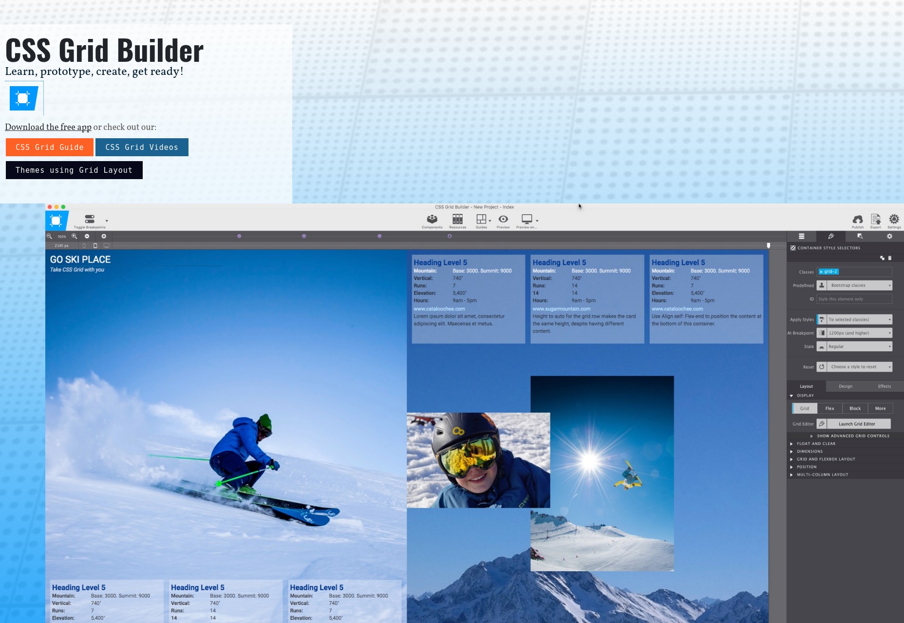 7 Tutorials and Tools to Get You Started With CSS Grid 02-Gridbuilder