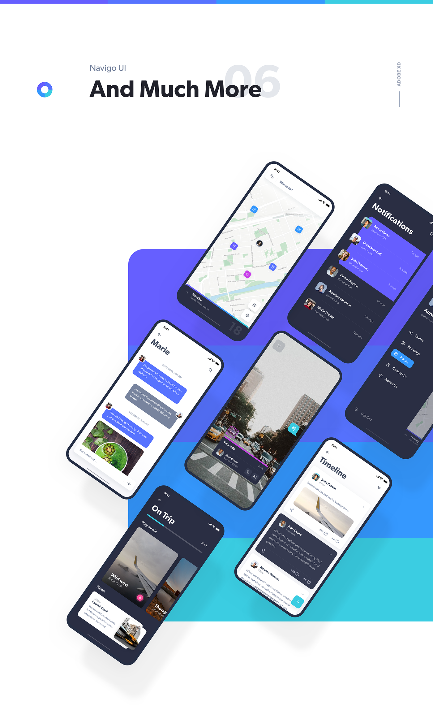 Free Download: Navigo Transportation UI Kit for Adobe XD n10