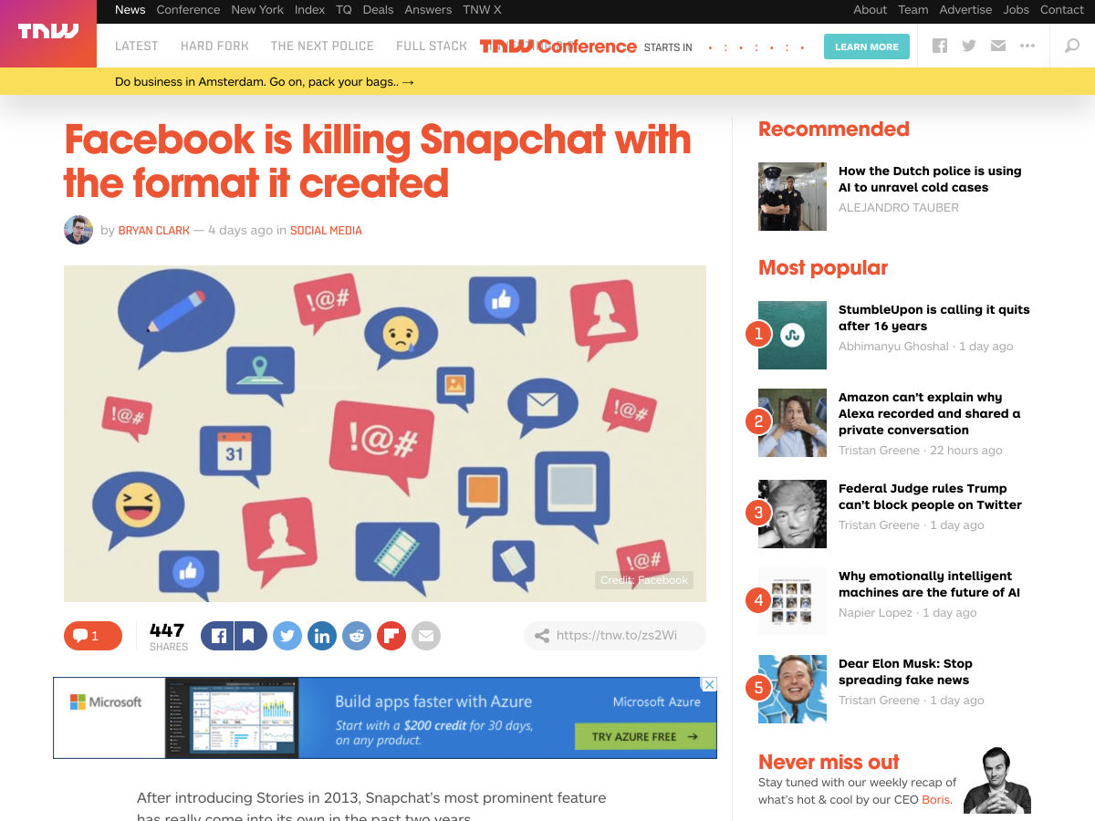 Popular design news of the week: May 21, 2018 - May 27, 2018 snapchat 2