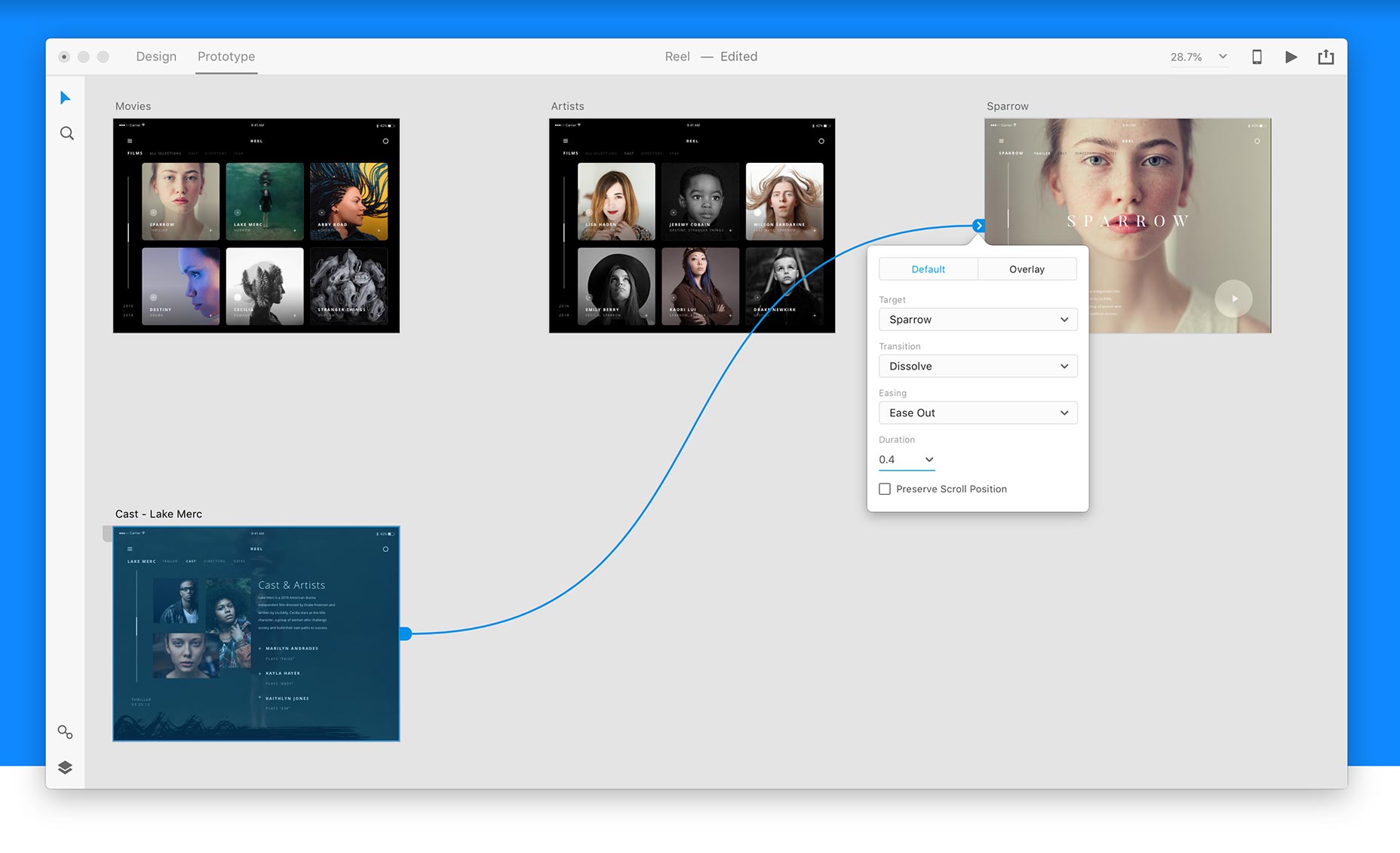 Adobe XD CC is Now Available for Free 004_prototyping