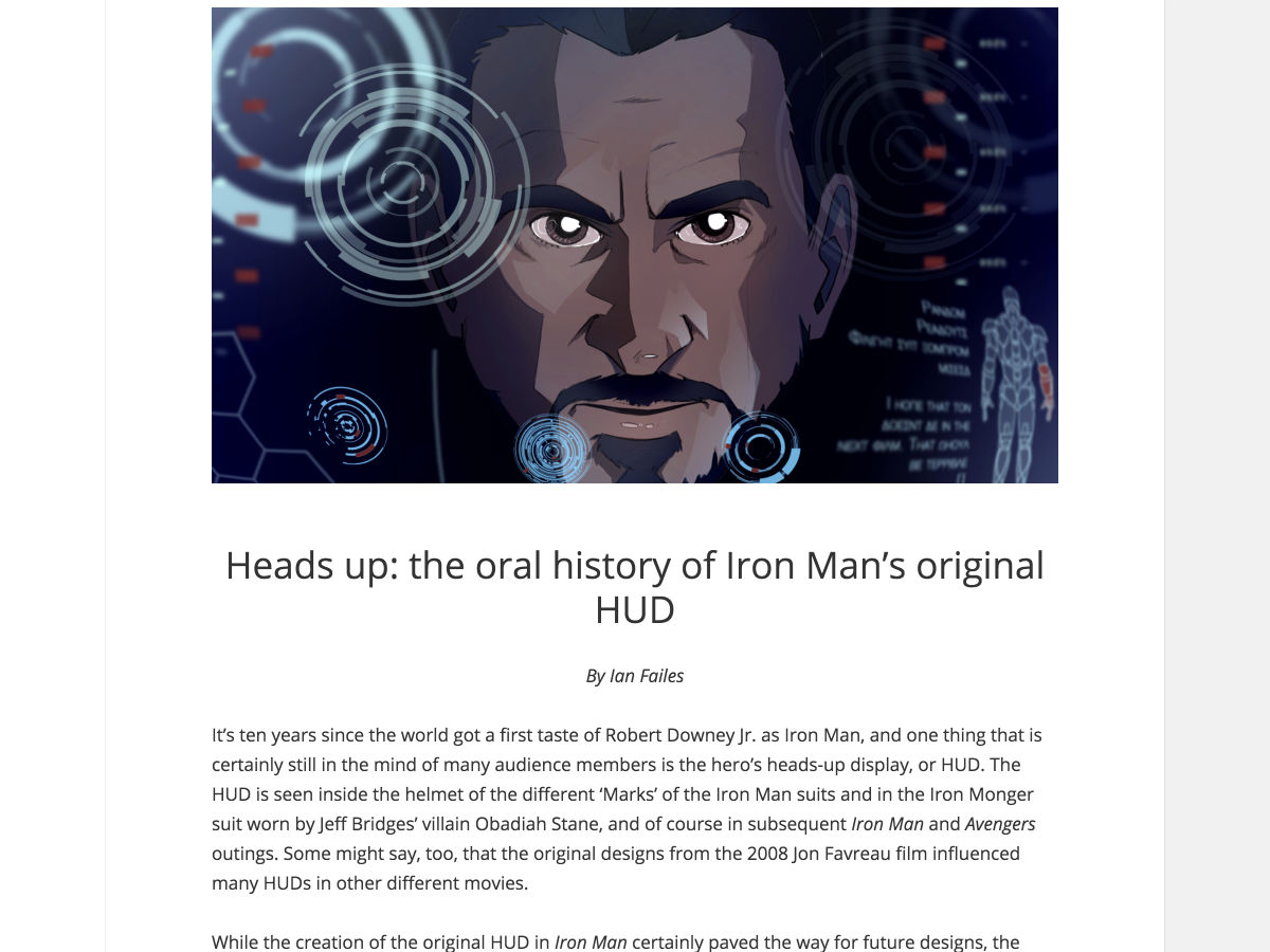Popular design news of the week: May 7, 2018 - May 13, 2018 ironman