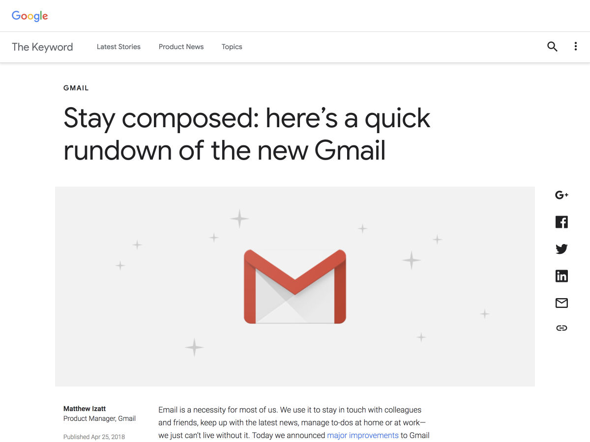 Popular design news of the week: April 23, 2018 - April 29, 2018 newgmail