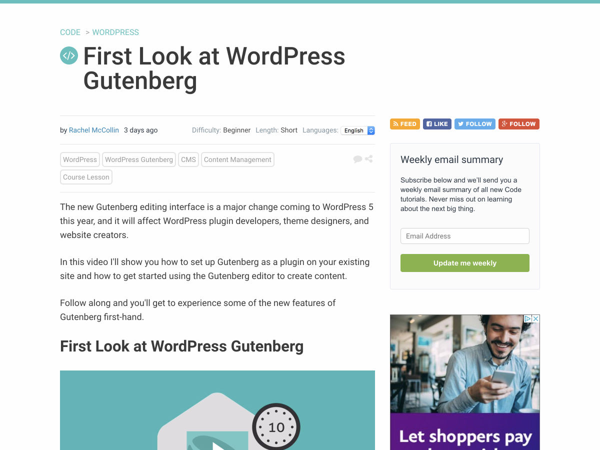Popular design news of the week: April 23, 2018 - April 29, 2018 wpgutenberg