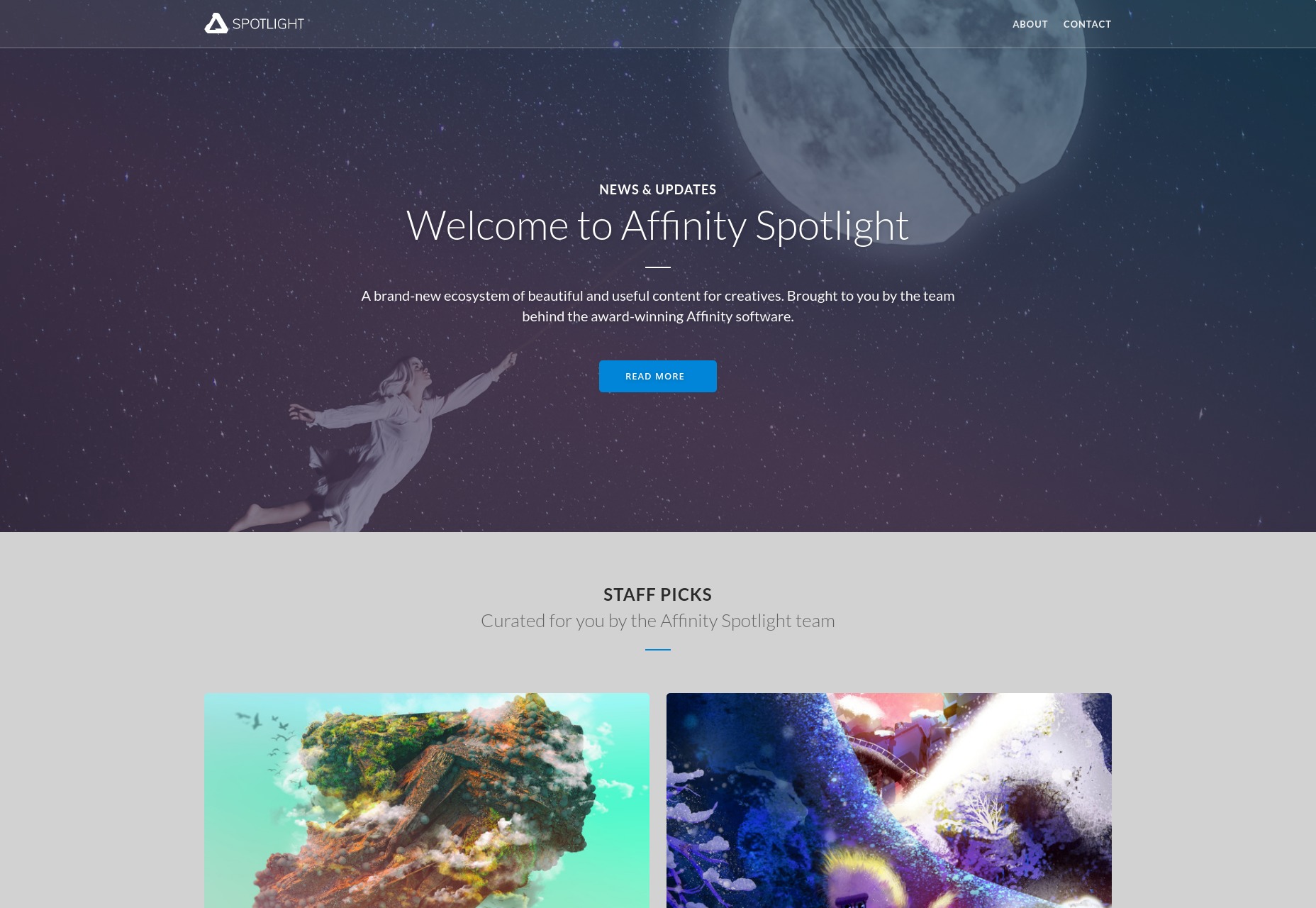 Affinity Launches Spotlight Affinity Spotlight Home Page