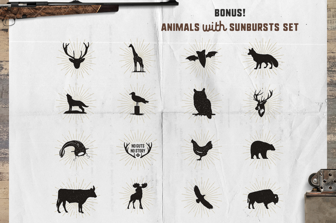 Free Download: Vintage Pennants Set 8