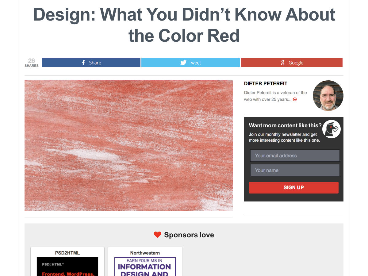 Popular design news of the week: April 9, 2018 - April 15, 2018 red
