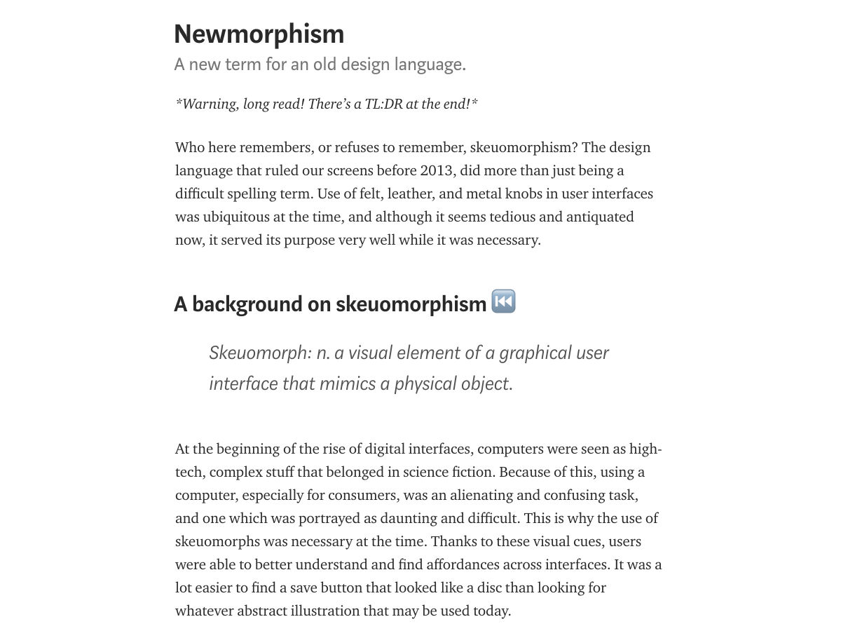 Popular design news of the week: April 2, 2018 - April 8, 2018 newmorphism