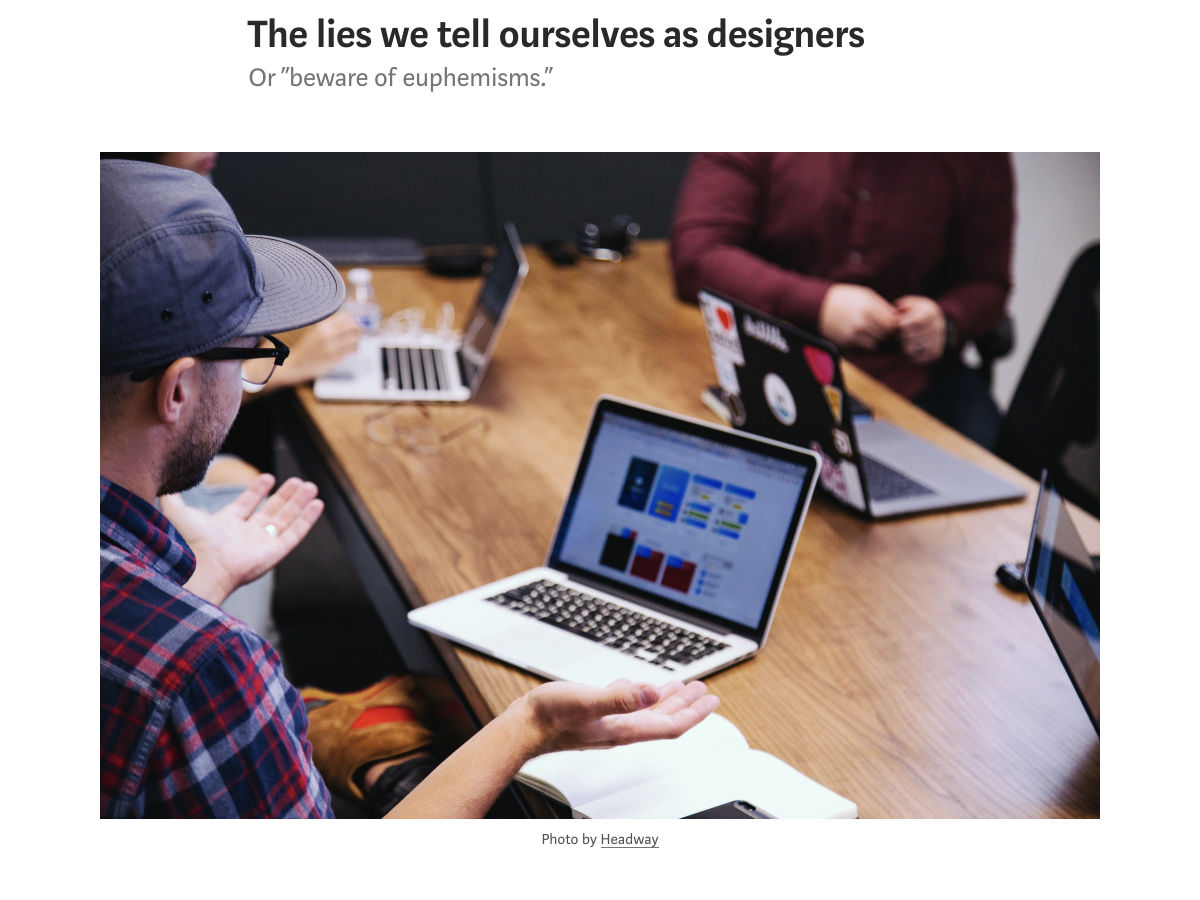 Popular design news of the week: March 26, 2018 - April 1, 2018 lies