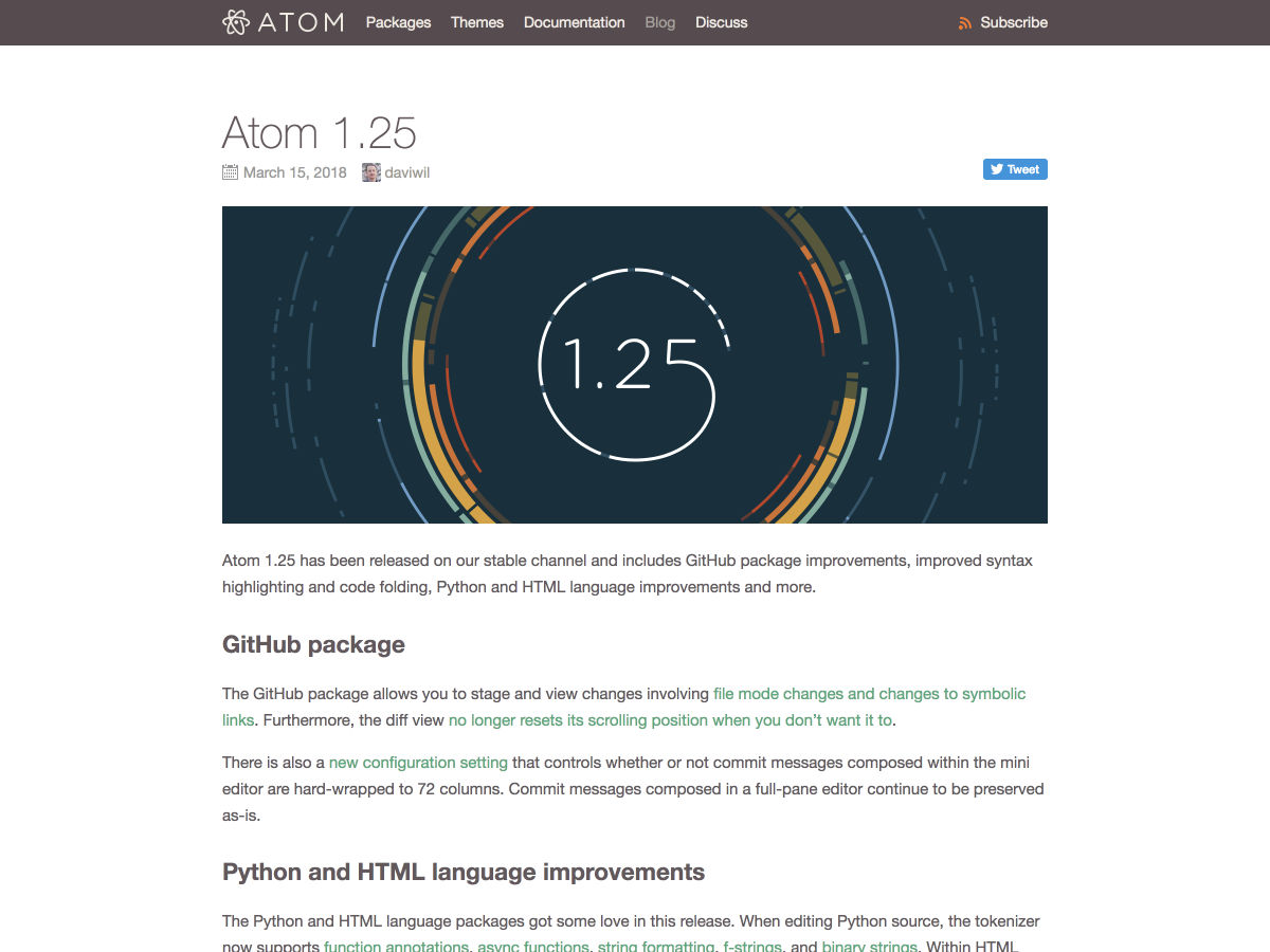 Popular design news of the week: March 19, 2018 - March 25, 2018 atom