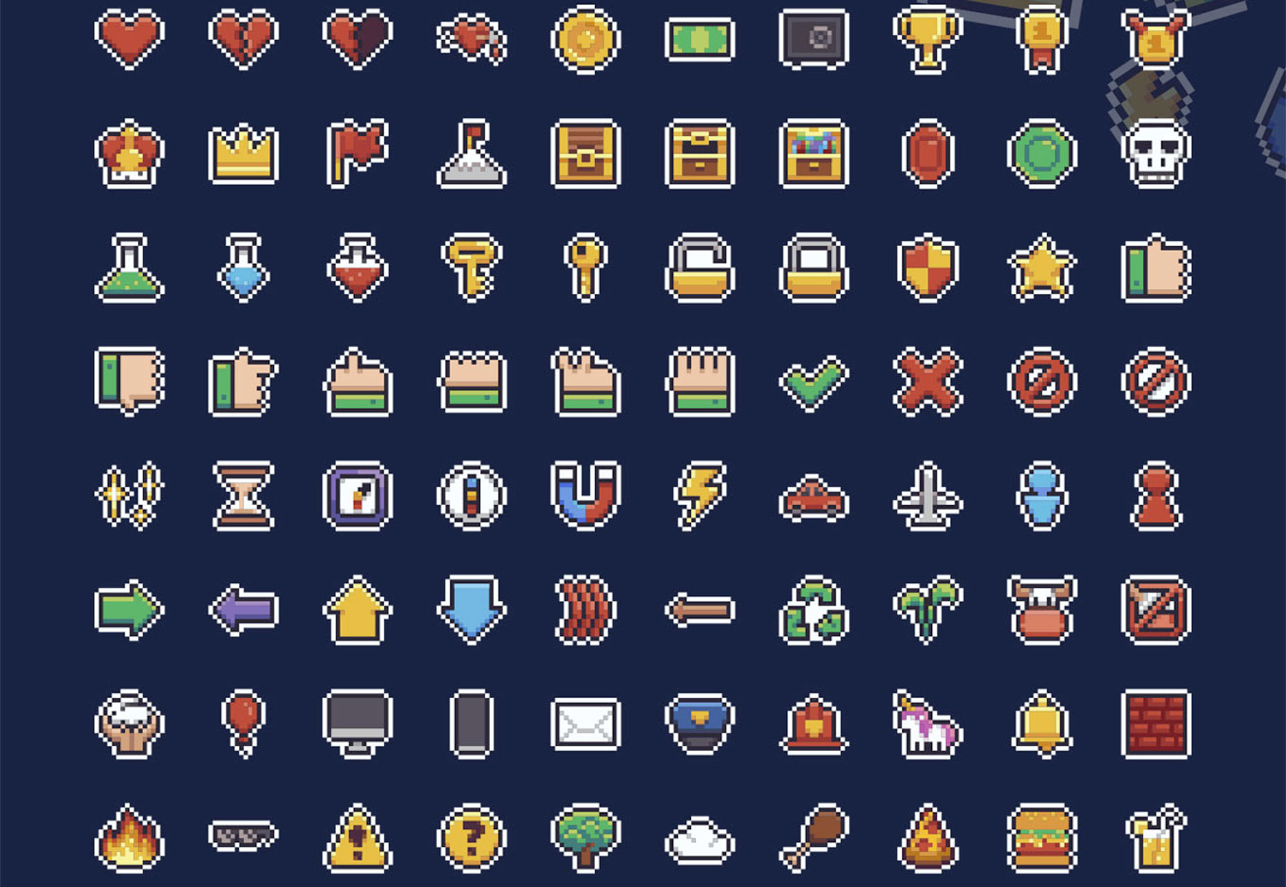 What’s New for Designers, March 2018 pixel-icons