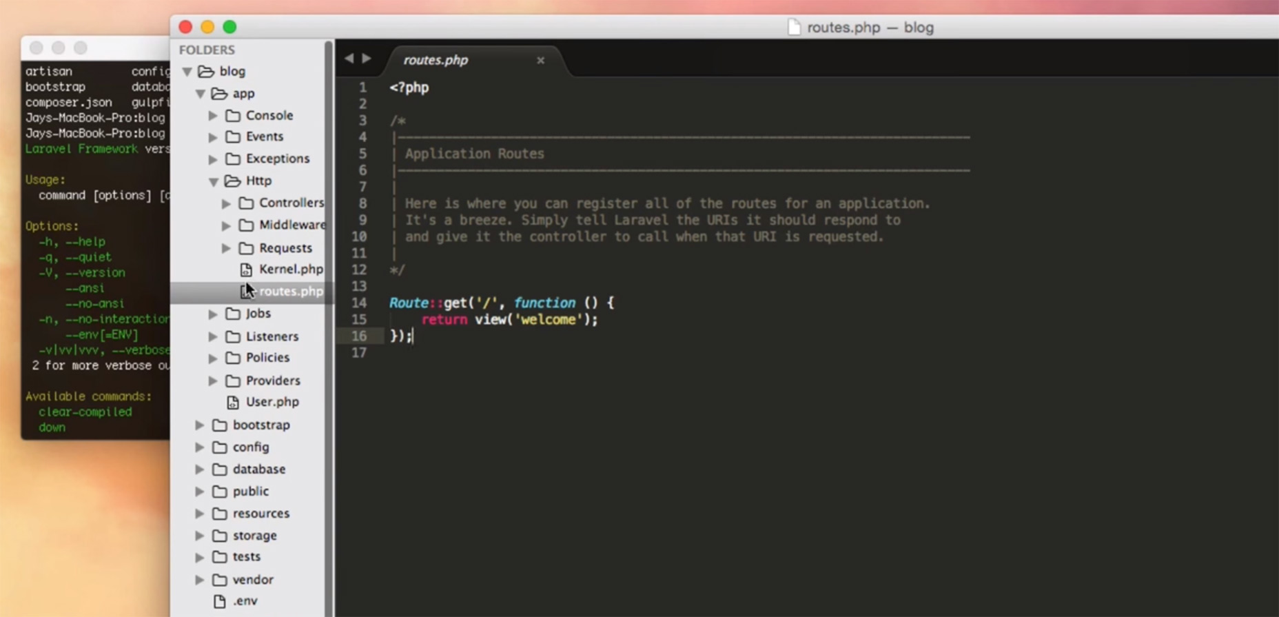 11 Free Laravel Video Tutorials For Absolute Beginners 03-build-blog-on-laravel