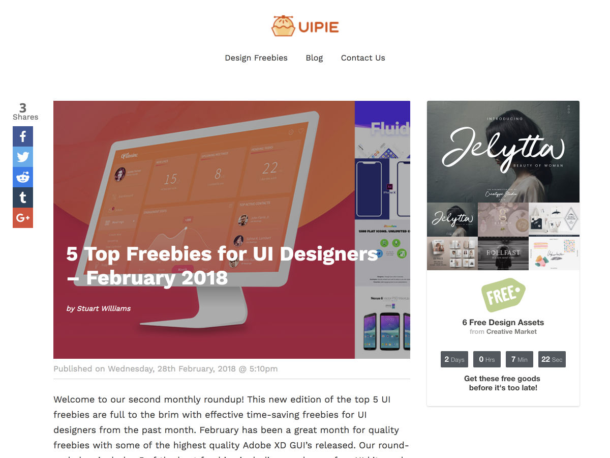 Popular design news of the week: March 5, 2018 - March 11, 2018 freebies