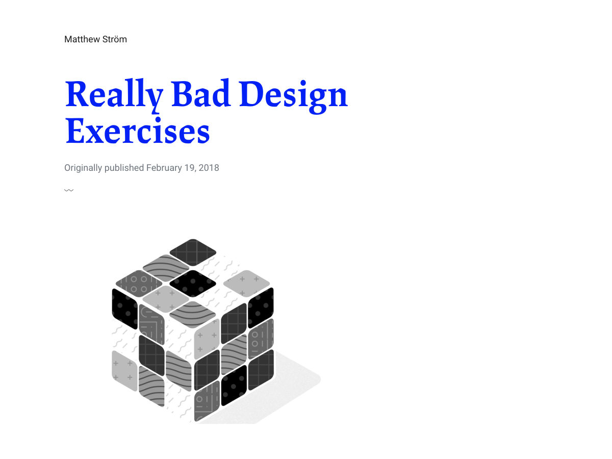 Popular design news of the week: March 5, 2018 - March 11, 2018 reallybad