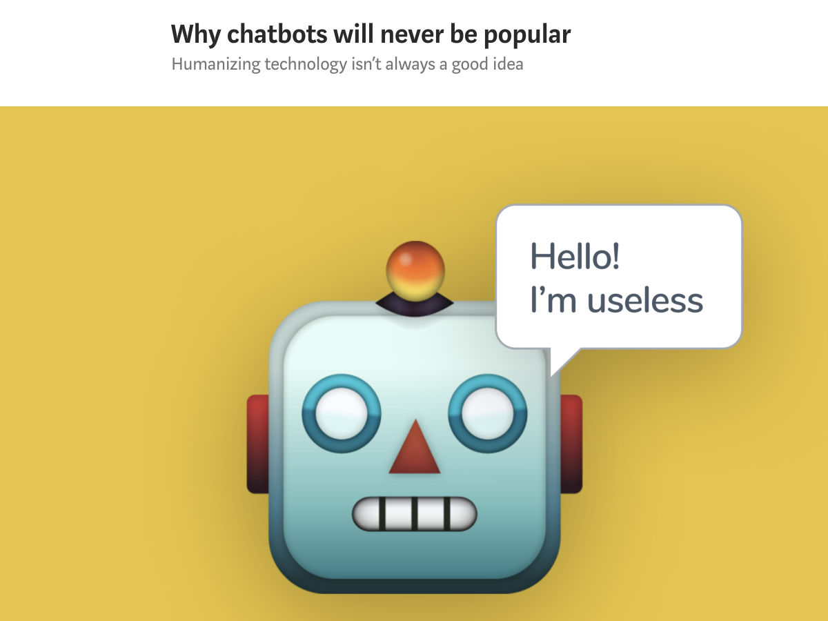 Popular design news of the week: March 5, 2018 - March 11, 2018 chatbots