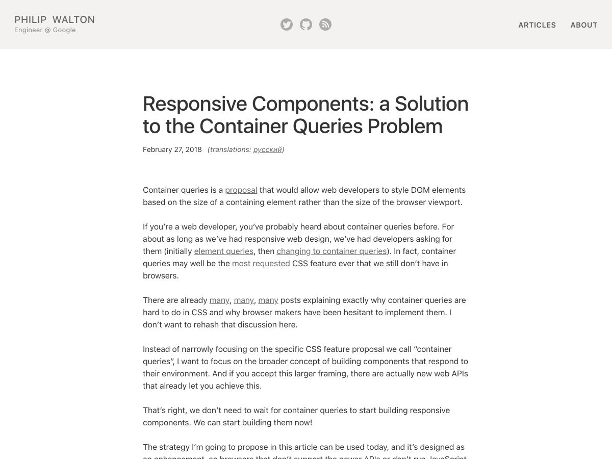 Popular design news of the week: February 26, 2018 - March 4, 2018 containerqueries