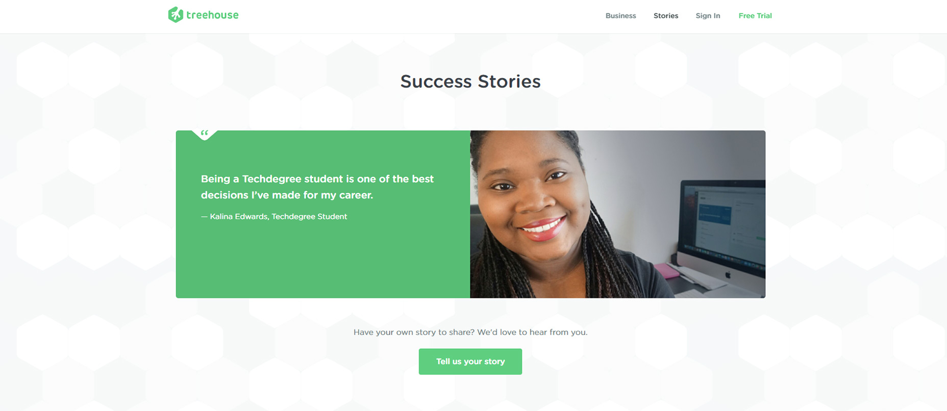 9 Best Online Video Libraries To Teach Yourself Design & Development 06-treehouse-homepage-design