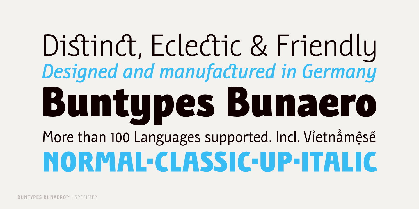 Free Download: Bunaero Type Family BunaeroPro-19