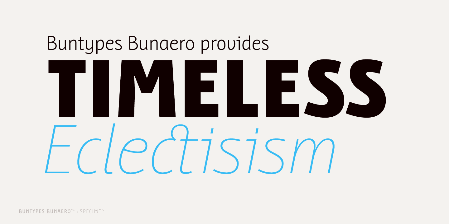 Free Download: Bunaero Type Family BunaeroPro-23