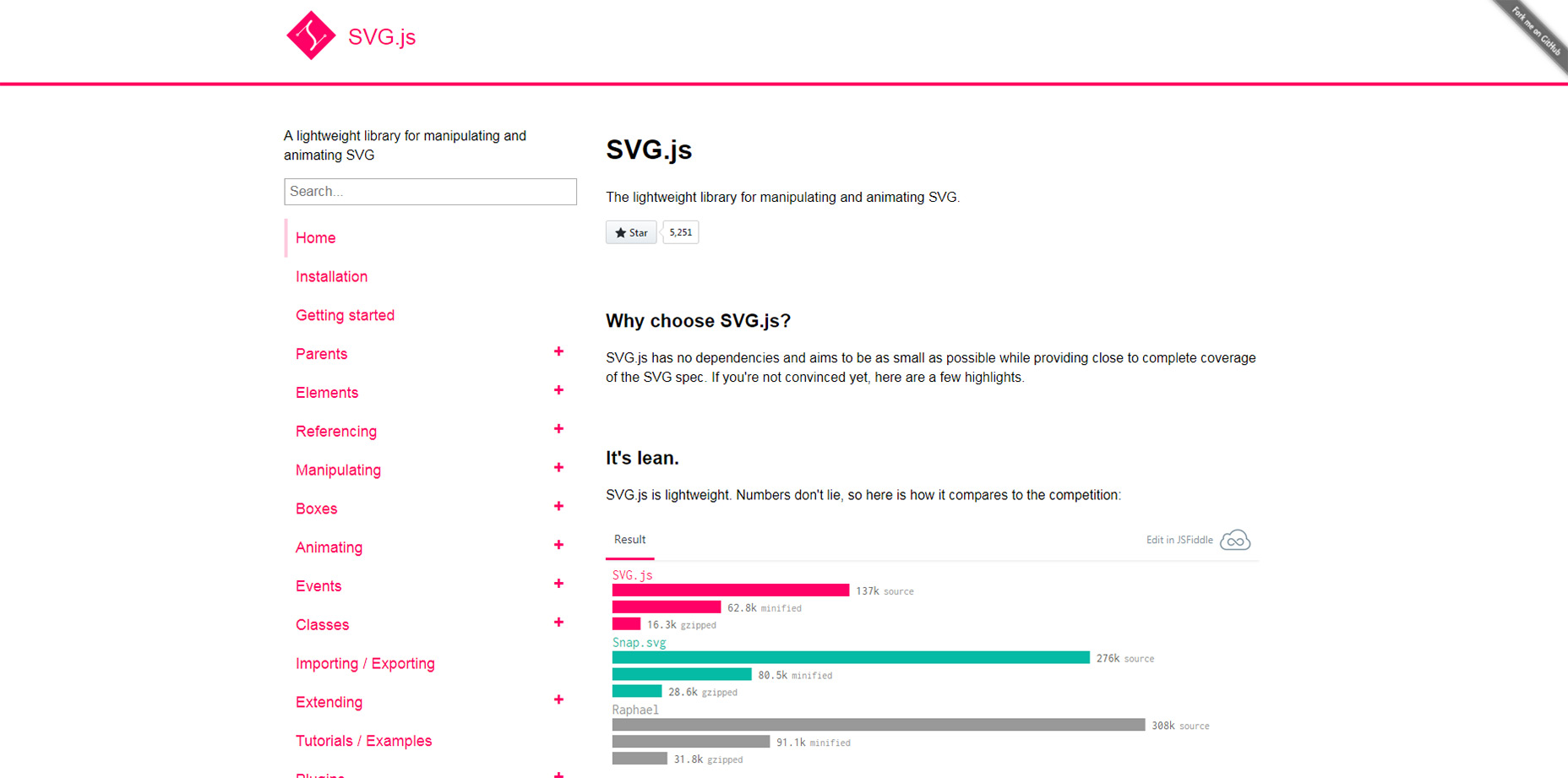 8 Best Free Libraries For SVG 01-svgjs-homepage