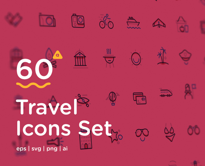 Free Download: Travel Icon Set tr1