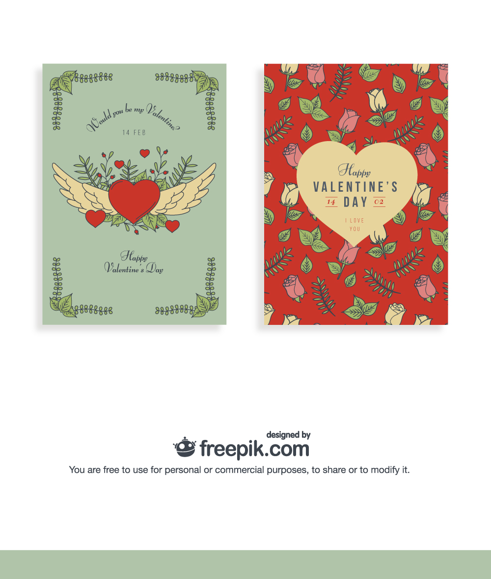 Free Download: Valentine's Day Cards Par-08