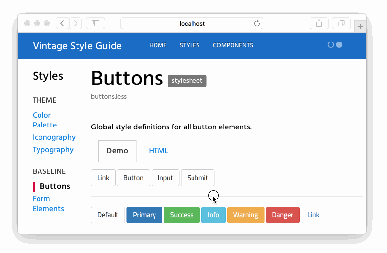 How To Create a Living Style Guide 7-style-guide-buttons-4
