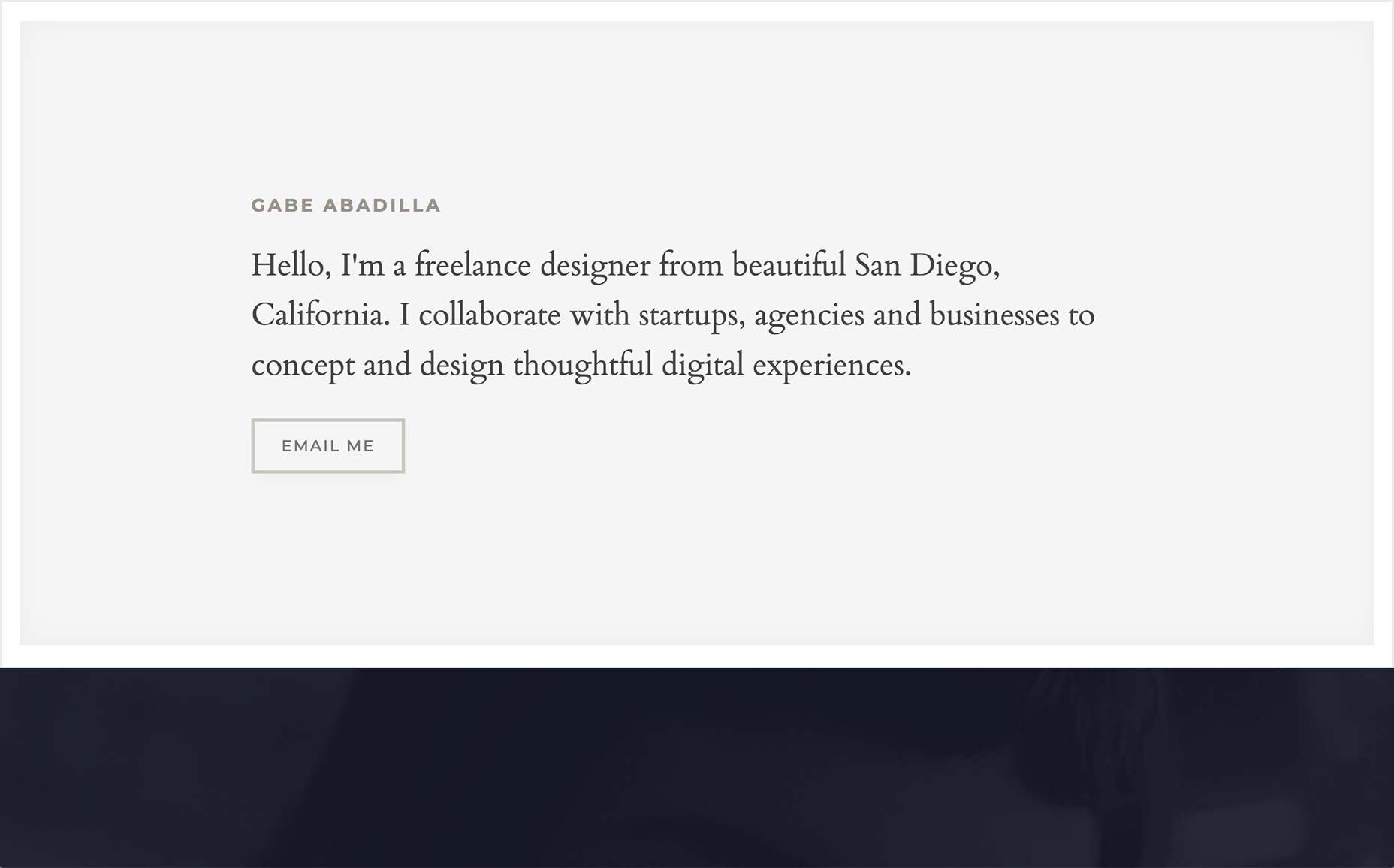 20 Best New Portfolio Sites, January 2018 008
